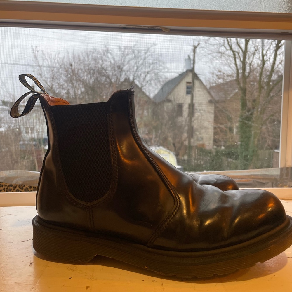 Dr. Martens Black Leather Ankle Boots